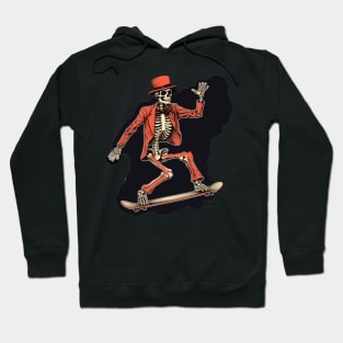 Cool Skateboarding Skeleton Hoodie